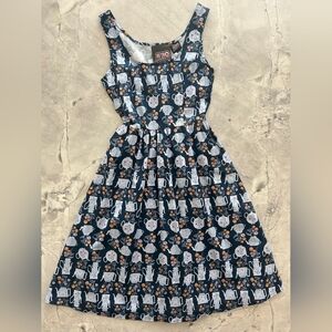 Retrolicious Teapots Fit & Flare Dress XL